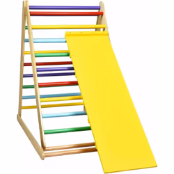 Attributs : 【Matériau robuste et peinture respectueux de l’environnement :】 Notre échelle d’escalade triangulaire est fabriqu ...