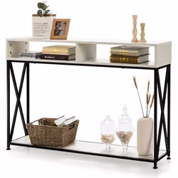 【 Structure stable pour une utilisation pérenne : 】 cette console repose sur une structure en acier solide et des panneaux ép ...