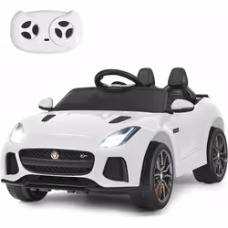COSTWAY Voiture Électrique 12V pour Enfants 3-8 Ans ——Cadeau de Noël ou d'anniversaire idéal pour les enfants Attributs : 2 m ...