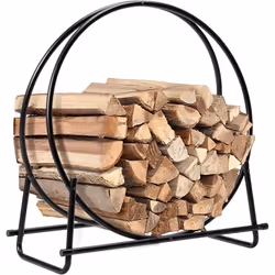 Description générale Ce support à bois de chauffage allie robustesse et design moderne. Construit en fer renforcé avec une fi ...