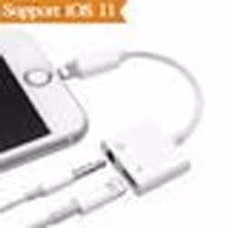2 en 1 Lightning Adaptateur Chargeur Pour iPhone X iPhone 8/ 8 Plus.iPhone 7 / 7 Plus. Adapter casque de musique Vers 35 mm C ...