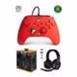 Manette XBOX ONE-S-X-PC ROUGE EDITION Officielle + Casque Gamer PRO H1100 SPIRIT OF GAMER SANS FIL 7.1 XBOX/S PC SWITCH PS5