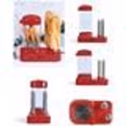 Machine à hot dog - Electrique - Rouge - 340 W - Cuisson vapeur - Petit électroménager