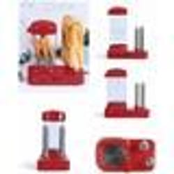 Machine à hot dog - Electrique - Rouge - 340 W - Cuisson vapeur - Petit électroménager