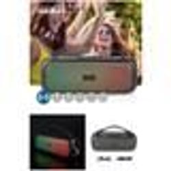 Enceinte Portable Party Bluetooth LED RGB Stéréo 2.0 60 W USB/ Micro SD / Basses pures / USB IPX5 TWS ETANCHE GOOGLE SIRI