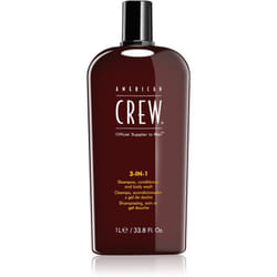 American Crew 3-IN-1 1000 ml Shampoing, après-shampoing et gel-douche 3-en-1 Hommes