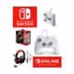 Pack Manette SWITCH Filaire Nintendo BLANCHE MATE Officielle + Casque Gamer PRO H3 Rouge SPIRIT OF GAMER SWITCH
