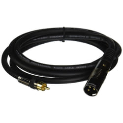 Monoprice 104777 câble audio 1,8 m XLR (3-pin) RCA Noir