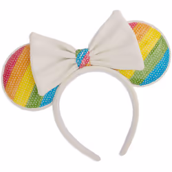 Loungefly x Disney MinnieMouse Rainbow Oreilles à paillettes
