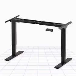 Bureau électrique réglable en hauteur FlexiSpot EC5B - Cadre en acier inoxydable - Noir