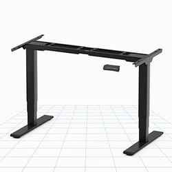 Bureau électrique réglable en hauteur FlexiSpot EC5B - Cadre en acier inoxydable - Noir