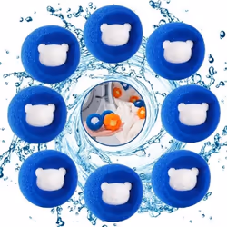 Boule Anti Poils - Non spécifié - 8 Pièces - Réutilisables - Bleu - Pour Machine à Laver