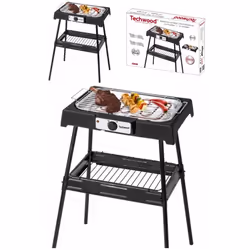 Barbecue Electrique 2000W sur Pieds ou de Table noir avec variateur lumineux 2000W