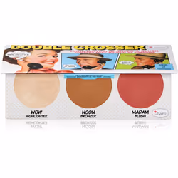 La palette de blush de très haute gamme theBalm Double Crosser® vous offre différentes teintes que vous apprécierez tant au q ...
