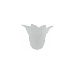 Abat-jour en verre mat narcise 11x16cm avec ouverture de 3cm