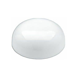 Verre vituber rond blanc opale 25cm LB 529661