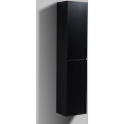 Bernstein - Armoire latérale Luna - 165 x 35 x 30 cm - couleur au choixNoir (mat), Avec armoire latérale à droite