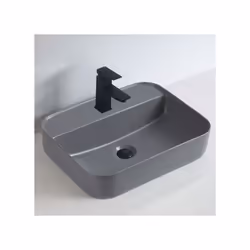 Vasque à poser KW8085 dans plusieurs variantes de couleur Lavabo de comptoir en céramique sanitaire facile à entretenir Banc  ...