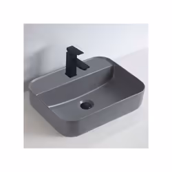 Vasque à poser KW8085 dans plusieurs variantes de couleur Lavabo de comptoir en céramique sanitaire facile à entretenir Banc  ...