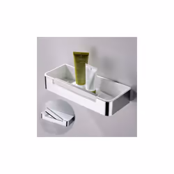 Étagère de douche DK619 en acier inoxydable - Raclette de douche incluse - Couleur au choix - Largeur : 29 cm L'étagère de do ...
