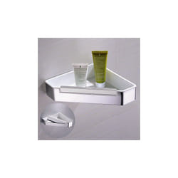 Tagère murale d'angle de salle de bain douche et bain avec raclette de douche intégrée - DK719 - Couleur au choixChrome - Bernstein