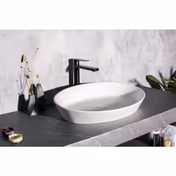 Vasque à poser en fonte minérale NT2660 - 60 x 40 x 12,5 cm Embellissez votre salle de bain avec la vasque à poser NT2660 de  ...