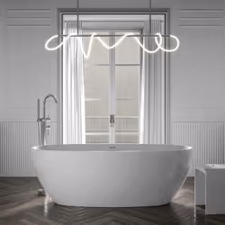 Baignoire îlot BELAQUA en blanc brillant 170 x 80 x 58cm La baignoire BELAQUA de BERNSTEIN est une baignoire très élégante qu ...