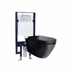 WC suspendu B-8030 - cuvette et siège soft close Ce WC suspendu B-8030 en céramique sanitaire établit de nouvelles normes en  ...