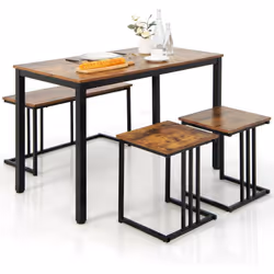 La description : Offrez plus d'espace et de confortpour profiter de l'heure du repas en famille ! Notre table à manger pour 4 ...