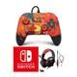 Manette et casque - Nintendo - SWITCH Pokémon Charizard Vortex - Filaire - Rouge - Casque stéréo 2.0