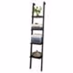 Étagère Murale SoBuy FRG15-SCH Étagère - Étagère échelle Style échelle - 4 niveaux – Noir
