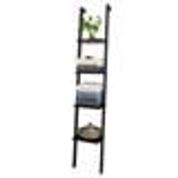 Étagère Murale SoBuy FRG15-SCH Étagère - Étagère échelle Style échelle - 4 niveaux – Noir