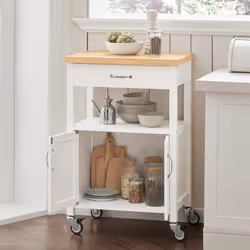 SoBuy FKW22-WN Chariot de transport d'aliments
