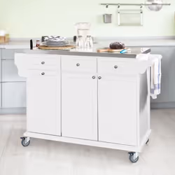 SoBuy FKW33-W Chariot de transport d'aliments
