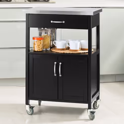SoBuy FKW22-SCH Chariot de transport d'aliments