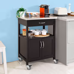 SoBuy FKW22-SCH Chariot de transport d'aliments