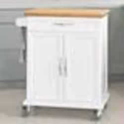 SoBuy® FKW13-WN Desserte Chariot de cuisine de service roulant Meuble Armoire de rangement cusine sur roulettes L66cmxH90cmxP ...