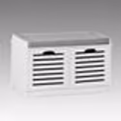 SoBuy FSR23-K-W Banc de Rangement avec coussin et 2 cubes Meuble dEntrée confortable - L69cmxP35cmxH43cm Blanc