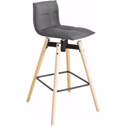 SoBuy FST45-DG Tabouret de bar cuisine rotatifs avec dossier et repose-pieds haute qualité C'est un de nos tabourets les plus ...