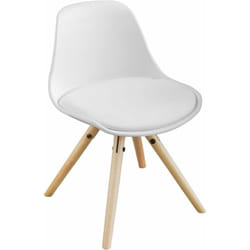 Sobuy - Fauteuil Enfant Chaise Confortable en Bouleau pour enfant avec assise rembourrée haute qualité- Blanc FST46-W ®