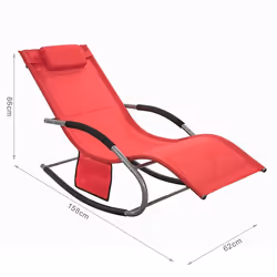 SoBuy OGS28-R Fauteuil à bascule et planche pour enfant