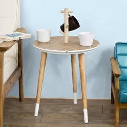SoBuy FBT38-WN Table à café, latérale et de salon