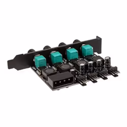 Lamptron CP436 contrôleur de vitesse du ventilateur 4 canaux Noir, Vert