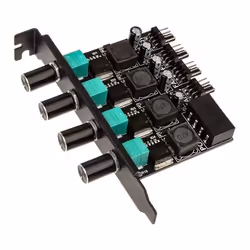 Lamptron CP436 contrôleur de vitesse du ventilateur 4 canaux Noir, Vert