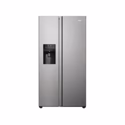 Découvre ce RÉFRIGÉRATEUR AMÉRICAIN HAIER SBS Slim, Series 3 HSOGPIE9183. Il possede la technologie total no frost air surrou ...