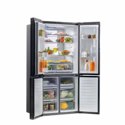 Haier Cube 90 Serie 7 HTF-610DSN7 frigo américain Pose libre 628 L F Noir - Vue supplémentaire 4