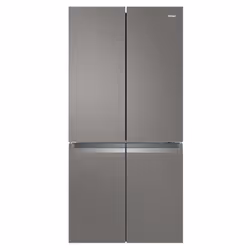 Haier Cube 90 Serie 3 HTF-540DGG7, Pose libre, Porte française, Gris, LED, Tactile, LED