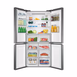 Haier Cube 90 Serie 3 HTF-540DGG7 frigo américain Pose libre 528 L F Gris