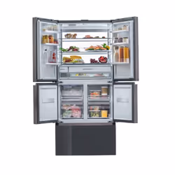 Haier F+ Serie 9 HFF-750CGBJ frigo américain Pose libre 488 L Noir