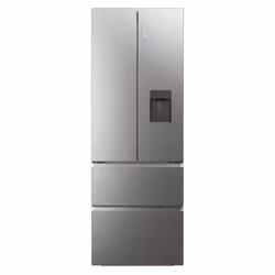 Haier FD 70 Serie 7 HFW7720EWMP, Pose libre, Porte française, Gris, Tactile, Verre, Cadre argenté